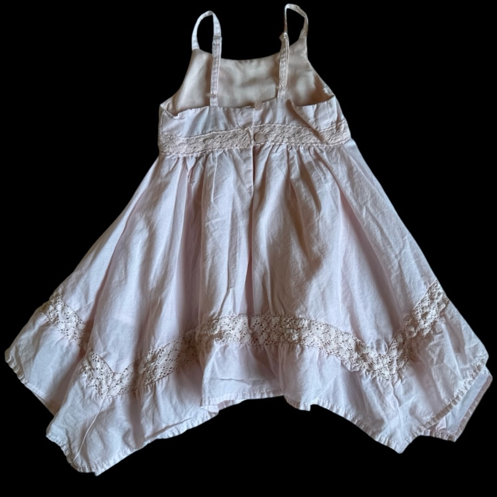Tahari Blush Pink Embroidered Sun Dress Girls size 12M - Picture 2 of 5
